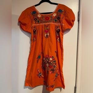 Vintage Mexican Blouse Dress